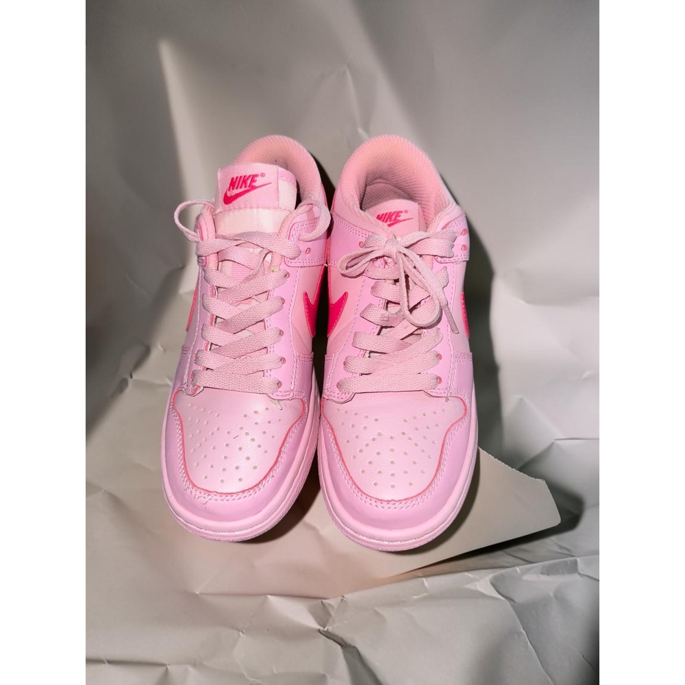 Nike Dunk Low Triple Pink Barbie Sneakers Kids US 5.5Y DH9756-600 Pink Shoes